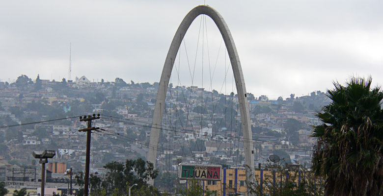 Tijuana's landmark, an archway