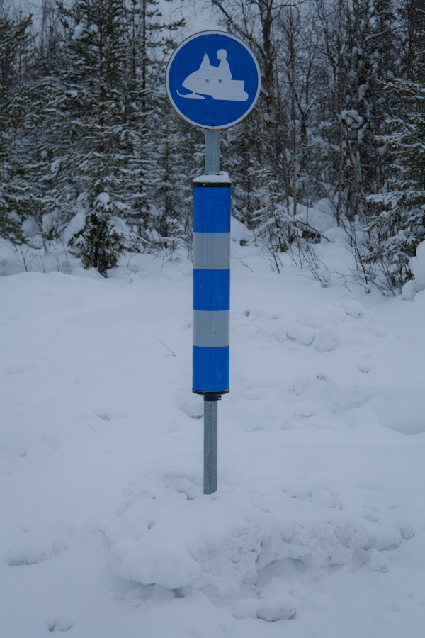 Snow mobile trail