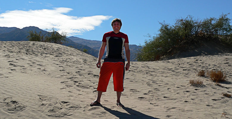 Myself In The Sand Dunes Wareing Flip-Flops