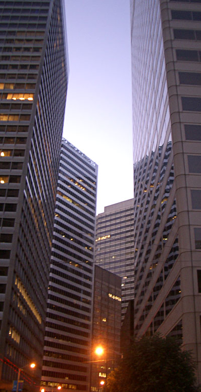 Skyscrapers at dask