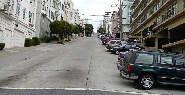 View uphill
