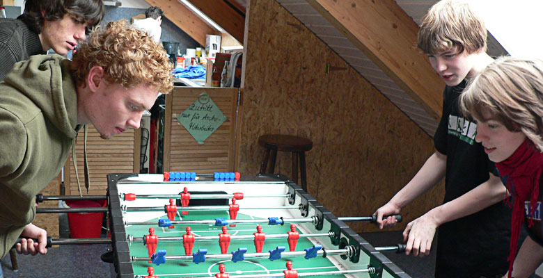 Another match of foosball