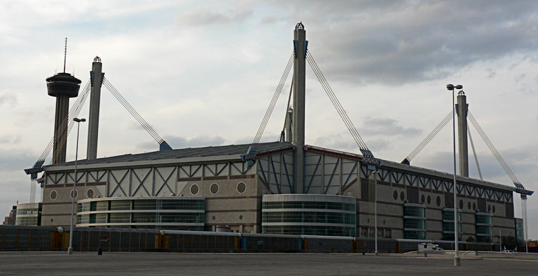 The Alamodome , a football stadium