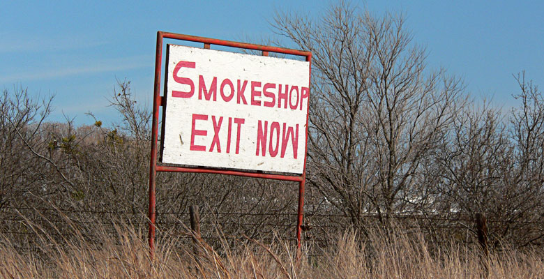 Smokeshop sign